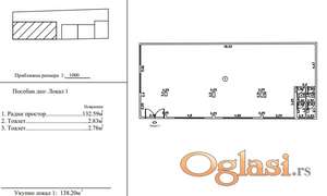 Prodaje se - ulični lokal površine 138m2 - Telep